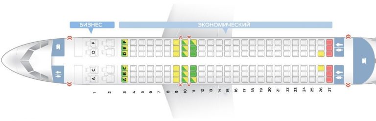 А320 самолет расположение кресел ямал