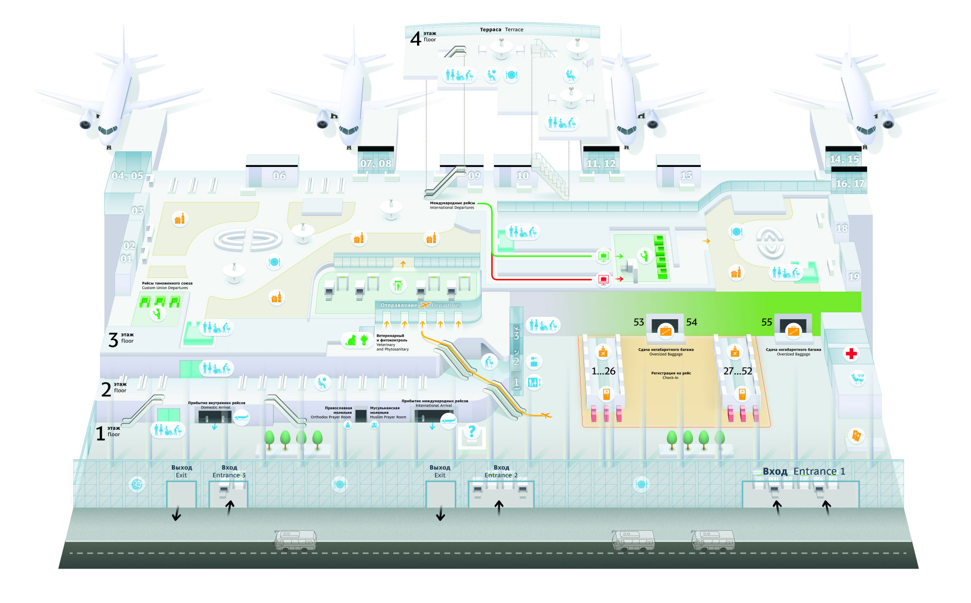 План—схема терминала