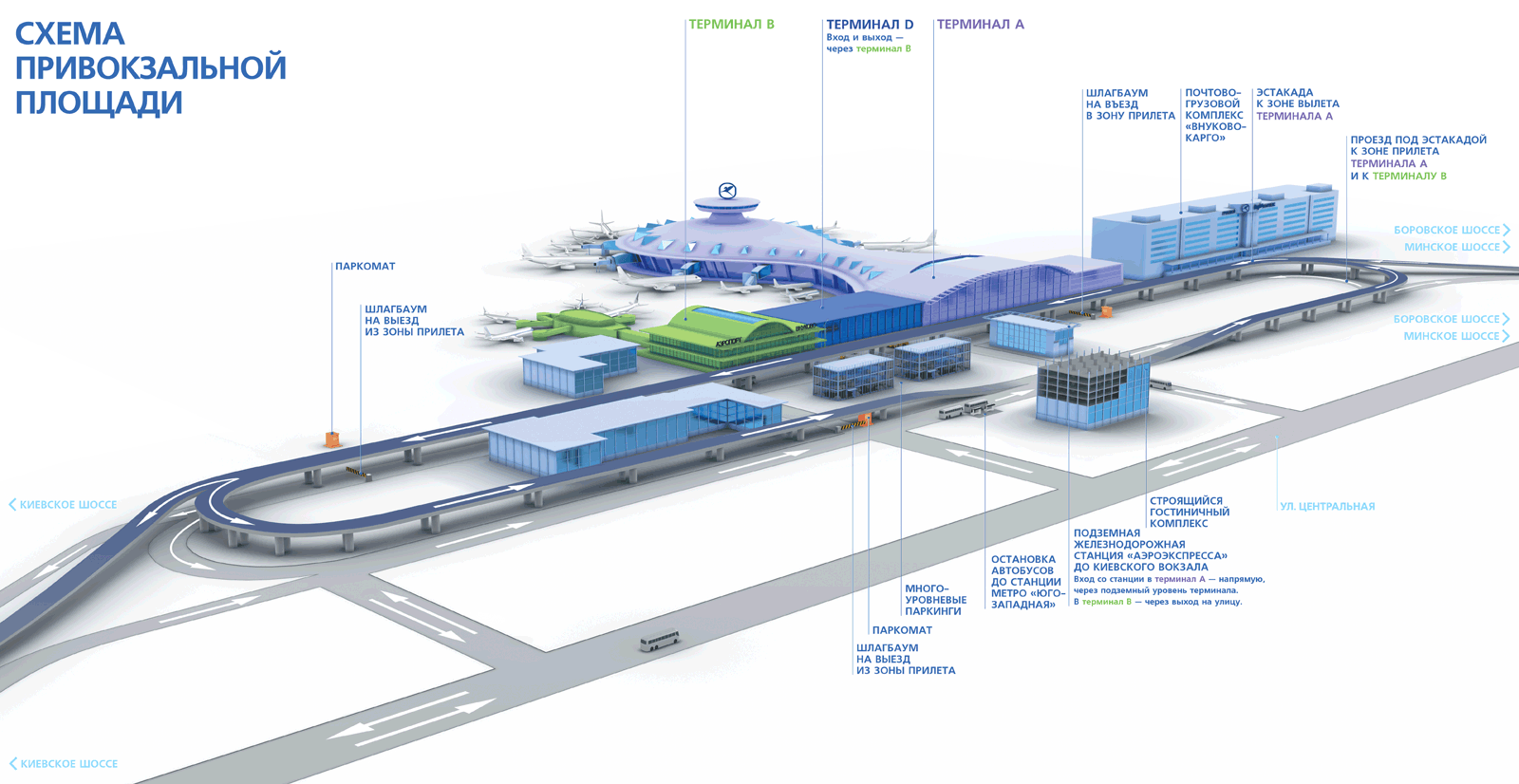 Схема привокзальной площади
