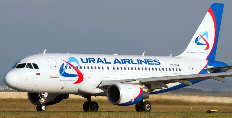  Airbus A319 компании Уральские авиалинии
