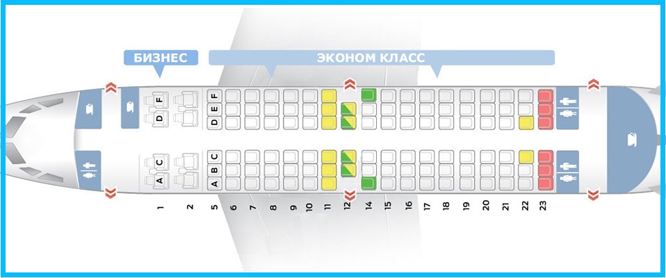 Боинг 737 800 Аэрофлот: схема салона