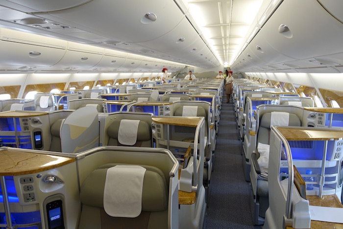 Airbus A380 Emirates, бизнес-класс