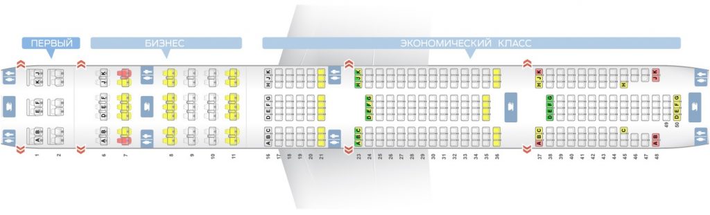 Авиакомпания россия боинг 777 300er схема салона