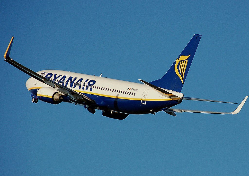 Boeing 737 авиаперевозчика Ryanair