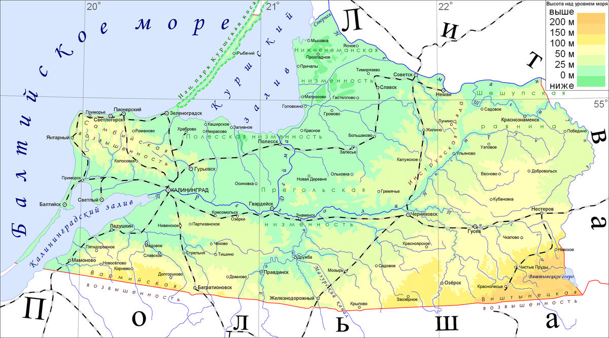 Карта города балтийска калининградской области