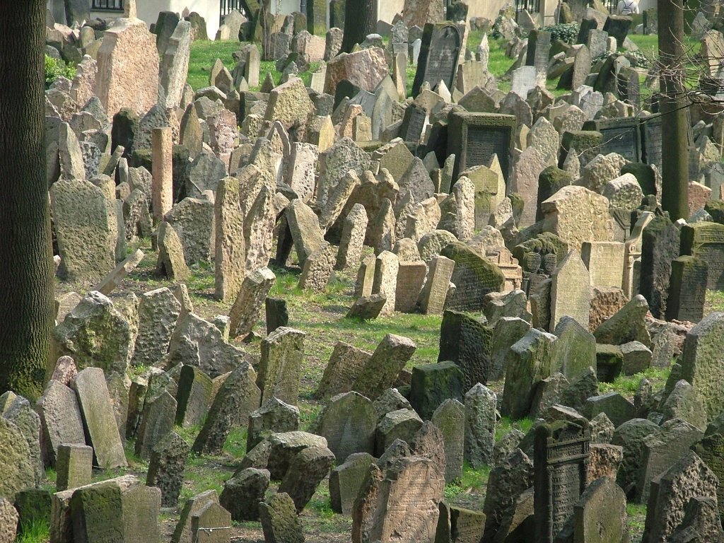 Еврейское кладбище в праге фото